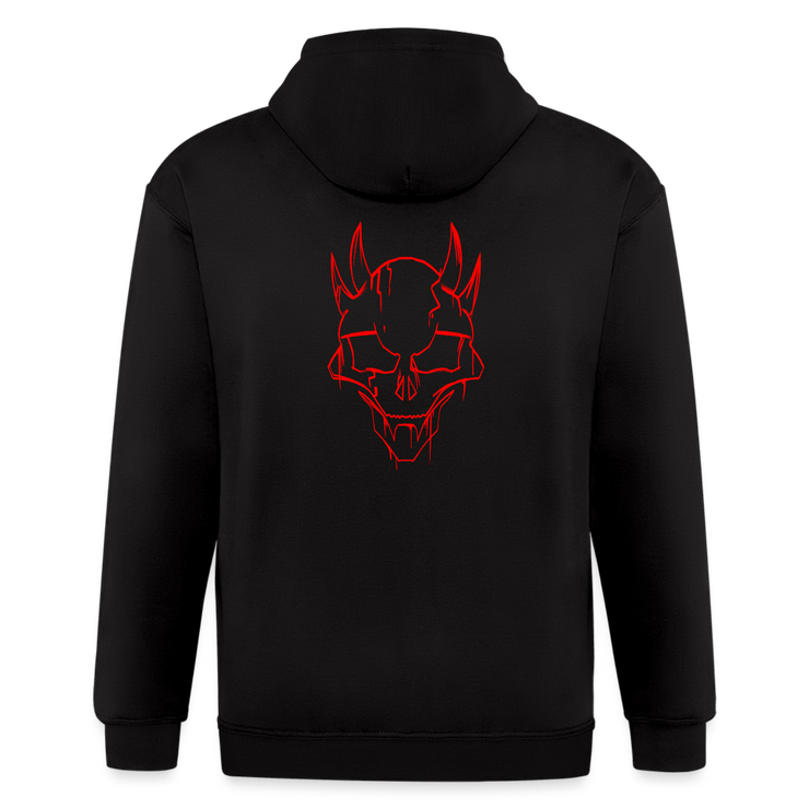 Crimson Harvest Zip Hoodie - black