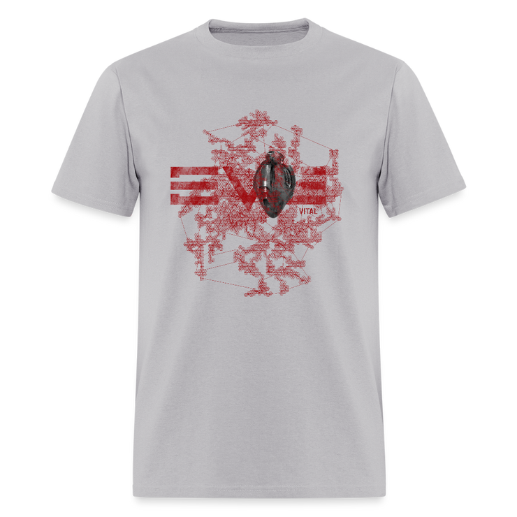EVE Heart Classic Cut T-shirt - gravel 
