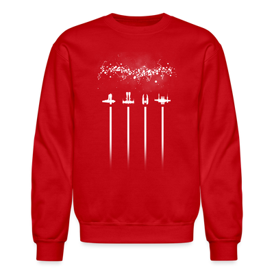 Noel Crewneck Sweatshirt White - red