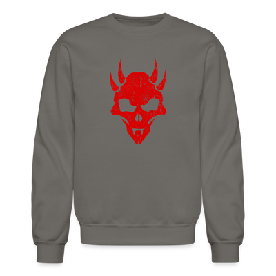Crimson Harvest Crewneck Sweatshirt - asphalt gray