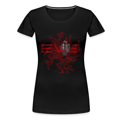 EVE Heart Slim Cut T-Shirt - black