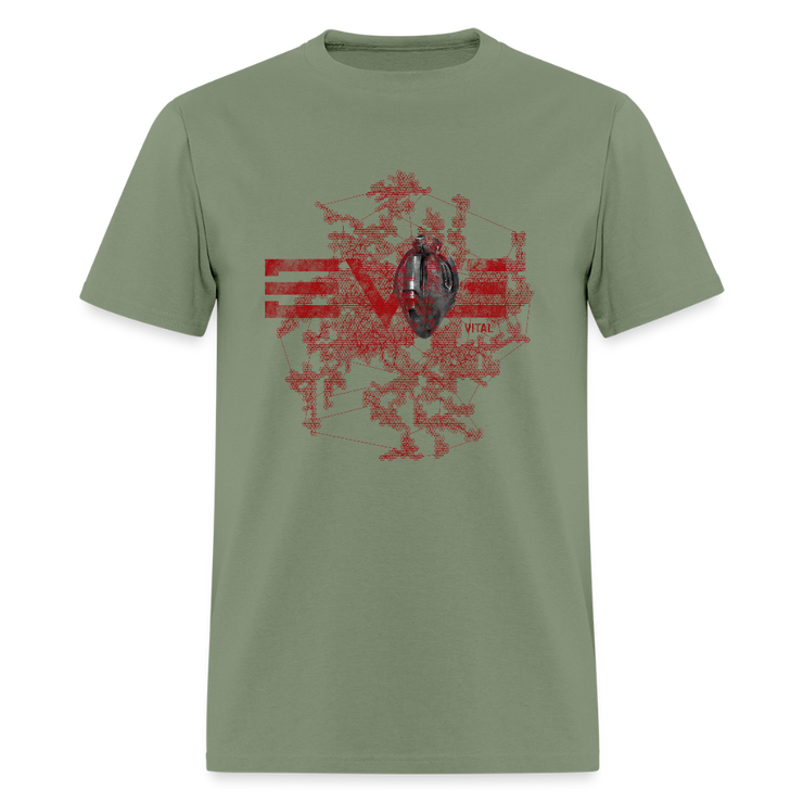 EVE Heart Classic Cut T-shirt - military green