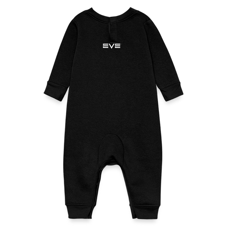 Noel Ships Baby Fleece One Piece - black