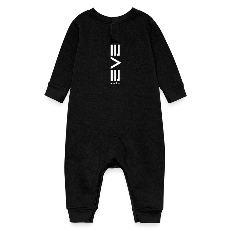 Colorful Ships Baby Fleece One Piece - black