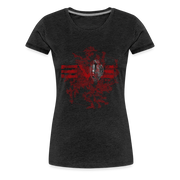 EVE Heart Slim Cut T-Shirt - charcoal grey
