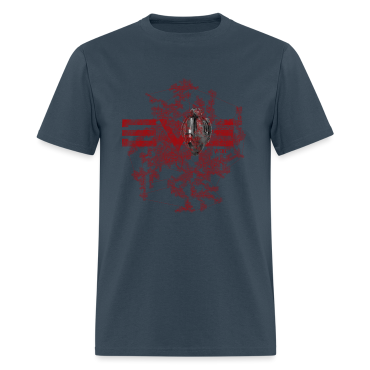 EVE Heart Classic Cut T-shirt -  blue dusk