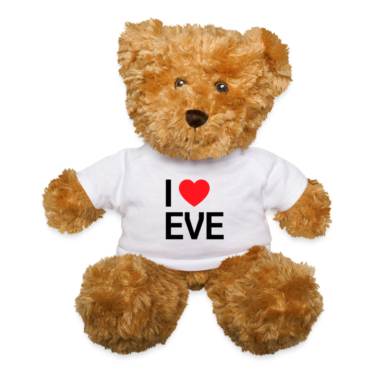 I Love EVE Teddy Bear - white