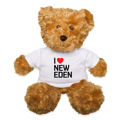 I Love New Eden Teddy Bear - white