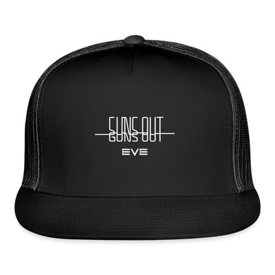 Sun's Out, Gun's Out Trucker Hat - black/black