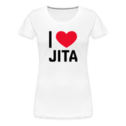 I Love Jita Ladies' Cut T-Shirt - white