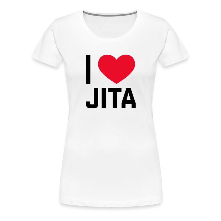 I Love Jita Ladies' Cut T-Shirt - white