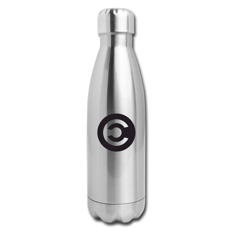 Caldari Stainless Steel Water Bottle - silver