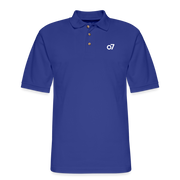 o7 Classic Cut Pique Polo Shirt - royal blue