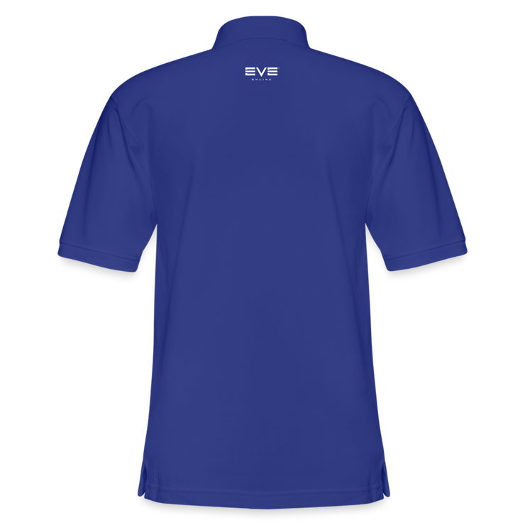 o7 Classic Cut Pique Polo Shirt - royal blue